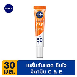 นีเวีย ซัน ซี แอนด์ อี เอสพีเอฟ50 พีเอ+++ 30 มล. NIVEA Sun C &amp; E SPF50 PA+++ 30 ml.