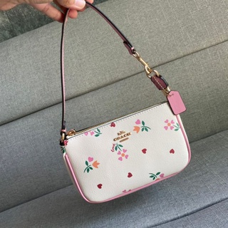 ส่งฟรี🔥 งานSALE COACH C7658 NOLITA 19 WITH HEART PETAL PRINT