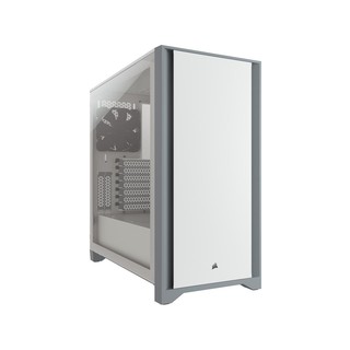 CORSAIR 4000D Tempered Glass Mid-Tower ATX Case — White (CC-9011199-WW)