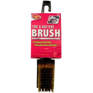 284323 , Tiger, Small, Brass, White Wall Tire Brush , แปรงขัดยางขนทองเหลืองไทเกอร์