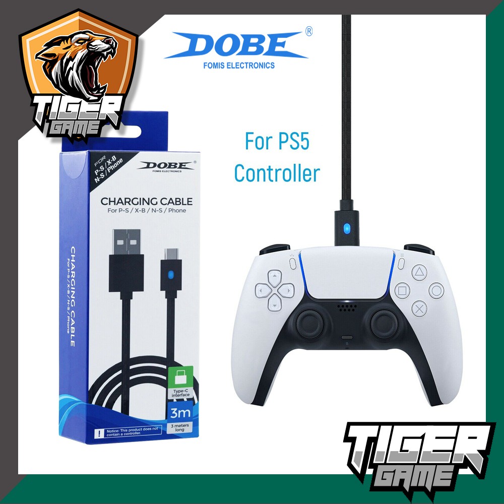 Dobe PS5 Data Charging Cable สำหรับ Xbox Series และ Ps5 (สายชาร์จจอย Xbox Series)(สายชาร์จจอย Ps5)(สาย USB Type-C Data)