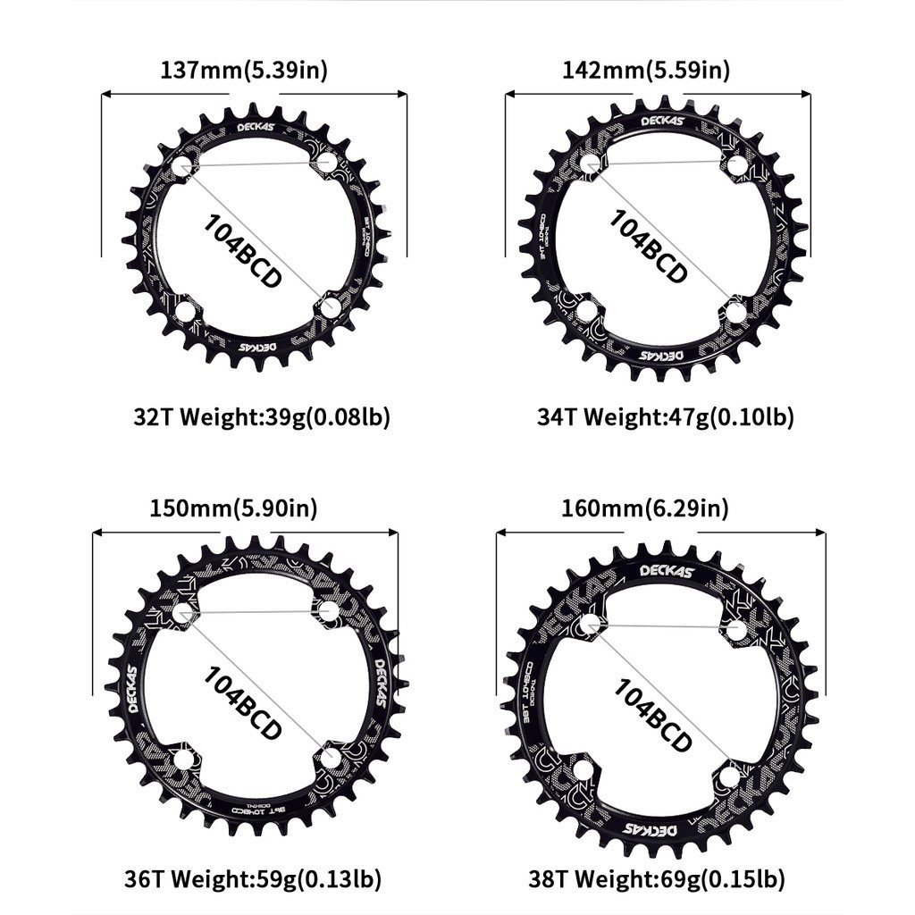 IXF MTB Bike Crank Set 3 In1 170mm Crank + BB + Chainring 104bcd