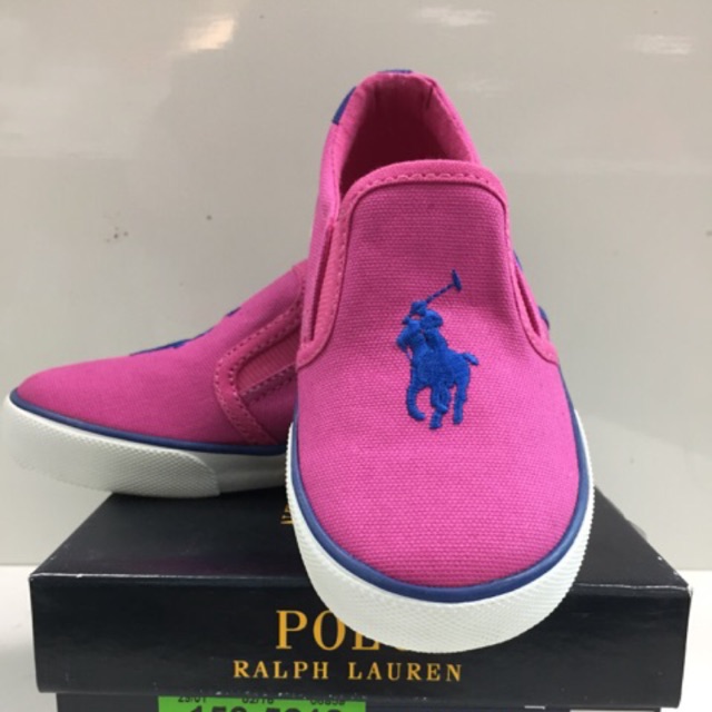 Sale ค้างสต๊อกรุ่นเก่า ของแท้🇺🇸 Polo Ralph Lauren รองเท้าเด็ก ของใหม่ พร้อมกล่อง ไซด์ 8.5 และ 9.5