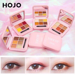 ( แบบใหม่/พร้อมส่ง/ของแท้) โนโว Novo hojo smooth eyeshadow palette 6 color อายแชโดว์ พาเลททาตา 6 ช่อง