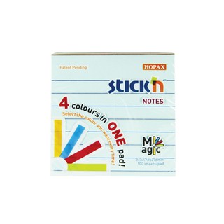 กระดาษโน้ต STICKN MP 3"x3" 21577 P+L(ถุงแขวน) (PC)