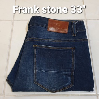 ยีนส์ใหม่ ยี่ห้อ Frank stone เอว 33 นิ้ว