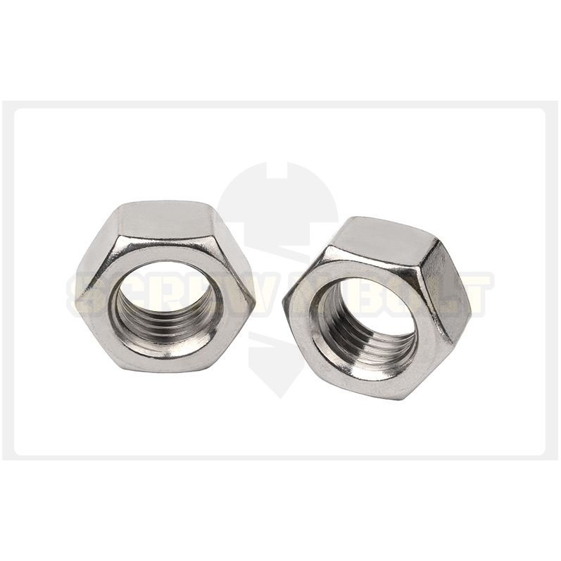 หัวน็อต ตัวเมีย หกเหลี่ยม สแตนเลส 304 เกลียวมิล หยาบ M30 M33 M36 / Hexagon Nut Stainless Steel SUS304 M30 M33 M36 - รูปที่ 6