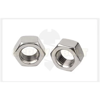 หัวน็อต ตัวเมีย หกเหลี่ยม สแตนเลส 304 เกลียวมิล หยาบ M6 M8 M10 M12 / Hexagon Nut Stainless Steel SUS304 M6 M8 M10 M12