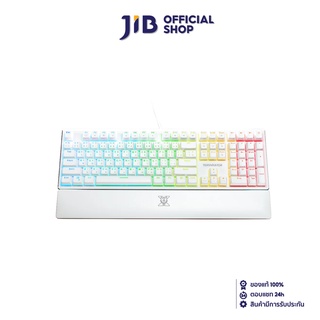 NUBWO KEYBOARD (คีย์บอร์ด) X30 TERMINATOR WHITE (OTEMU MECHANICAL RED SWITCH) (RGB LED) (EN/TH)