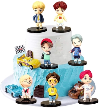 ( Free Gift ) ฟิกเกอร์ตุ๊กตา Bts Bangtan Boys 7 ชิ้น / ชุด