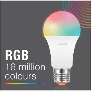 หลอดไฟกลม อัจฉริยะ Led bulb inteligent A60 smart wifi CCTmulti Color&amp;RGB Lamptan