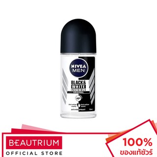 NIVEA Men Invisible Black &amp; White Roll On โรลออนระงับกลิ่นกาย 50ml