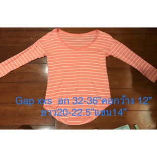 Gap xxs  ป้ายครบ เสื้อคอกว้าง ถูกสุดๆ ไร้ตำหนิ 170 บาท รวมส่ง