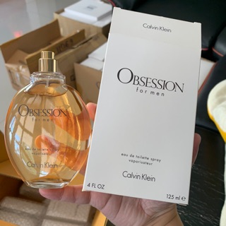 น้ำหอมแท้  CK Obsession for Men EDT 100 ml. เทสเตอร์ กล่องขาว (ไม่มีฝา)