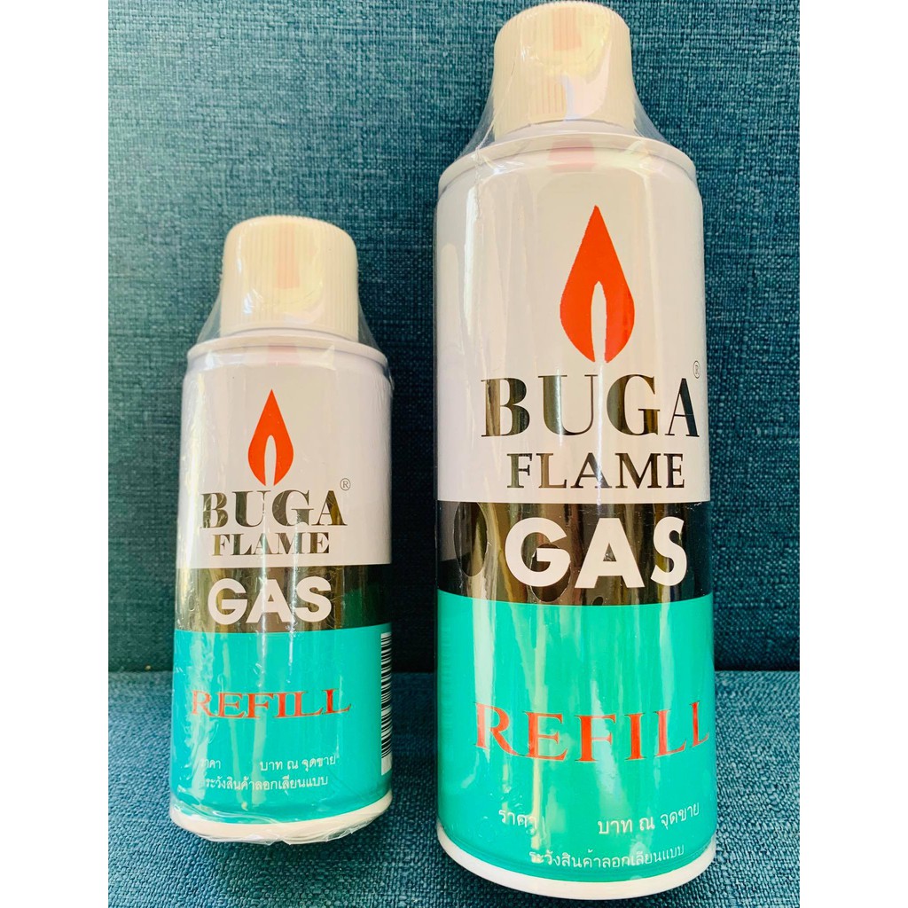 แก๊สกระป๋อง 🔥ส่งด่วน!🔥 BUGA GAS REFILL ขนาดกลาง 130กรัม ขนาดใหญ่ 290กรัม
