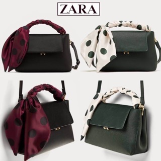 พร้อมส่งความน่ารัก..รุ่นใหม่ชนช็อป! NEW! ZARA MINI CITY BAG With POLKA DOTS SCARF