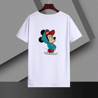 เสื้อยืด เสื้อแขนสั้น เสื้อลายการ์ตูน เสื้อคอกลม มิกกี้เม้าส์ ใส่สบาย ไม่เป็นขุย ไม่อับชื้น ซักแห้งง่าย ระบายอากาศได้ดี