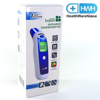 Health Impact Infrared Thermometer ปรอทวัดไข้ อินฟราเรด ปรอทยิงหน้าผาก วัดทางหน้าผาก ช่องหู แบบไม่สัมผัส