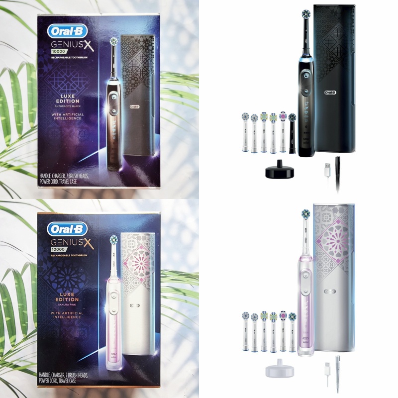 (Oral-B®) GENIUS X 10000 Rechargeable Toothbrush Luxe Edition ออรัล-บี แปรงสีฟันไฟฟ้า