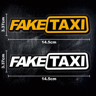 สติ๊กเกอร์​ FAKE TAXI 3Mสะท้อนแสง