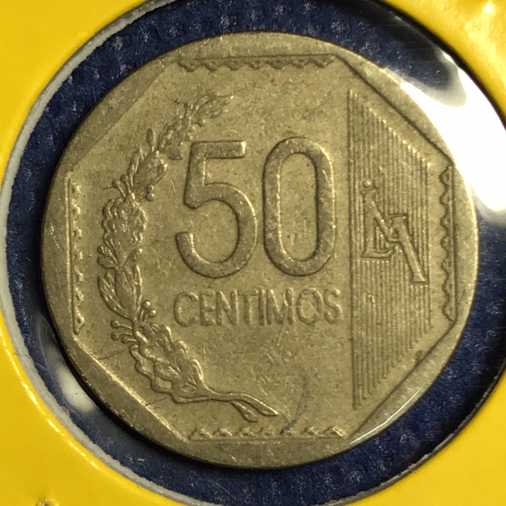 No.15166 ปี2006 PERU 50 CENTIMOS เหรียญสะสม เหรียญต่างประเทศ เหรียญเก่า หายาก ราคาถูก