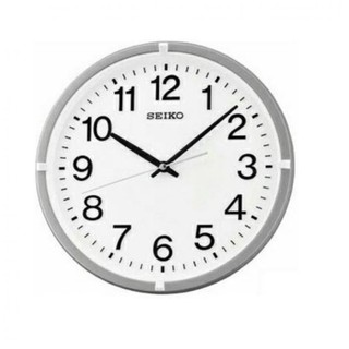 SEIKO CLOCK QXA652S Silver Quartz Jam Dinding