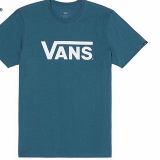 เสื้อยืดใหม่เสื้อยืดVANS CLIC BLUE LOGO T-SHIRT สินค้ามีประกันแท้ขนาดเต็มS-3XL