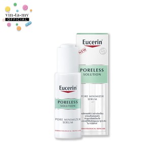 [ใหม่][สำหรับผิวมันเป็นสิวง่าย] Eucerin(ยูเซอรีน) Poreless Solution Pore Minimizer Serum ขนาด 30 มล. [EXP.10/07/2023]