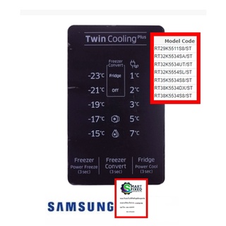 แผงปรับอุณภูมิตุ้เย็นซัมซุง/ASSY COVER CONTROL/SAMSUNG/DA97-16831F/อะไหล่แท้จากโรงงาน