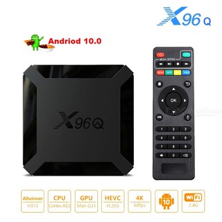 ⚡ฺฺBEST SALLER⚡ X96Q กล่องทีวี TV Smart Allwinner H313 รุ่นใหม่ล่าสุด Android 1.0 TV Box