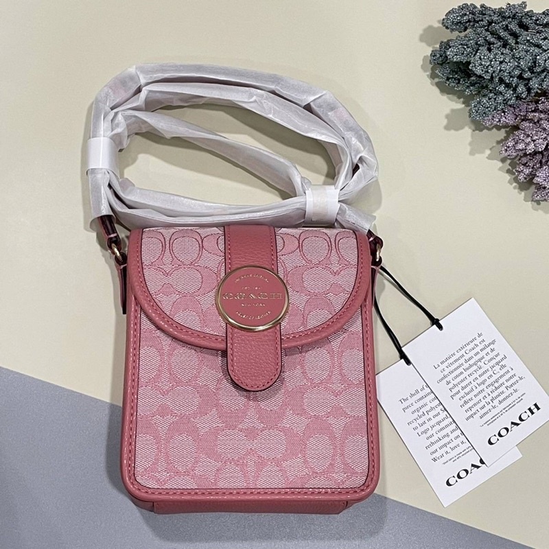 NORTH/SOUTH LONNIE CROSSBODY IN SIGNATURE JACQUARD (COACH C8321)