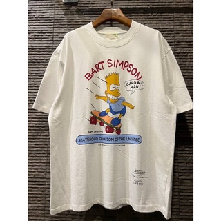 FEAR OF GOD FOG X THE SIMPSONS "SKATEBOARD CHAMPION OF THE UNIVERSE" FOURT COLLECTION 2015-2016 PRINT COTTON T-SHIRT