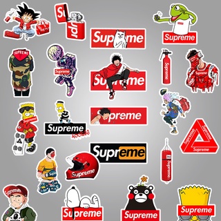 supreme!!สติ๊กเกอร์ ภาพsupremeเท่ๆ สวยๆ สติ๊กเกอร์กระติดเป๋าเดินทาง แล็ปท็อป สเก็ตบอร์ด สติ๊กเกอร์กันน้ํา 50​ ลาย G47