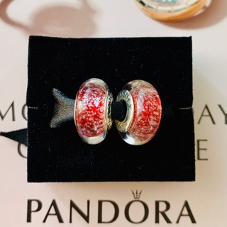 Pandora แท้ 100% มูราโน่ เจ้าหญิงสโนว์ไวท์ เรืองแสงได้ Murano Princess Snow White Charm