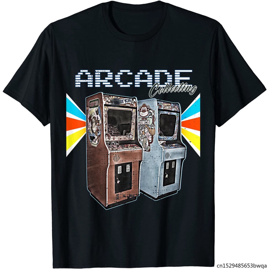 ผลิตภัณฑ์ใหม่👕เสื้อยืดพิมพ์ลาย Arcade Cabinet Machine 1970 1980 1990 Video Game สําหรับผู้ชาย