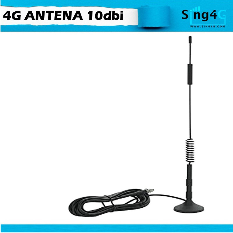 4G ANTENNA Magnetic Mount High Gain 10dbi รองรับขั้วต่อ CRC9 SMA TS9 ชาย