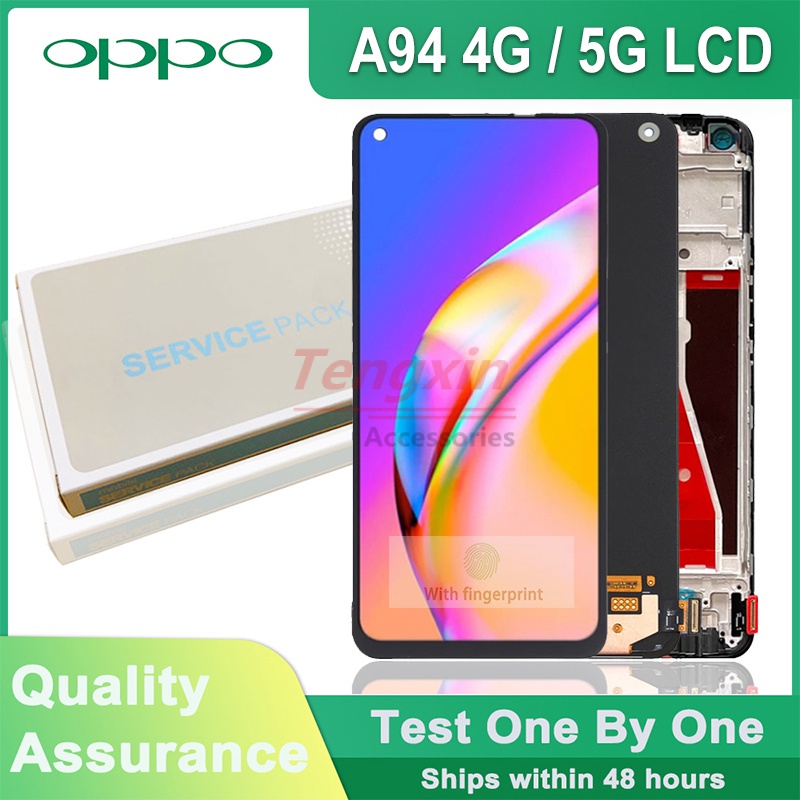 6.43 นิ้วจอแสดงผล LCD สําหรับ Oppo A94 4G/5G LCD Touch Screen Digitizer Assembly สําหรับ OPPO A94 CP