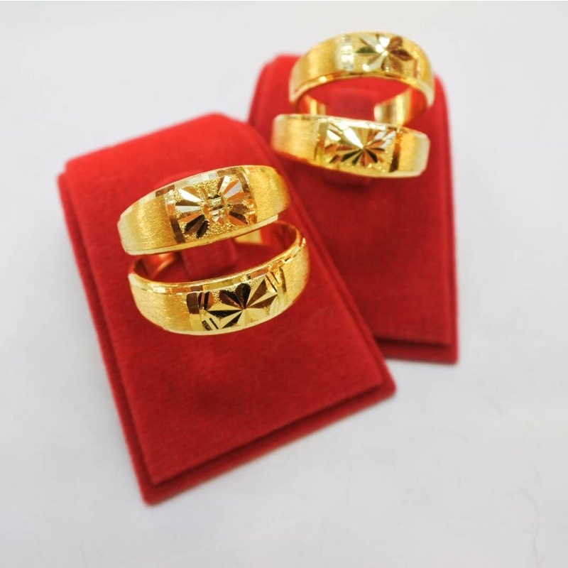 แหวนรุ้งขัดเงาทองคำ หนักครึ่งสลึง ทอง 96.5% มีใบรับประกันสินค้า ผ่อนชำระได้