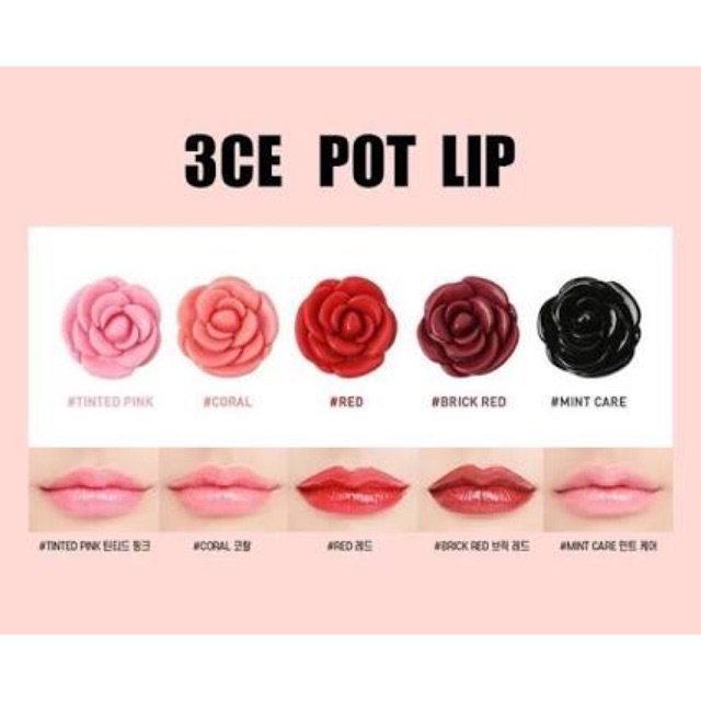 3CE POT Lip