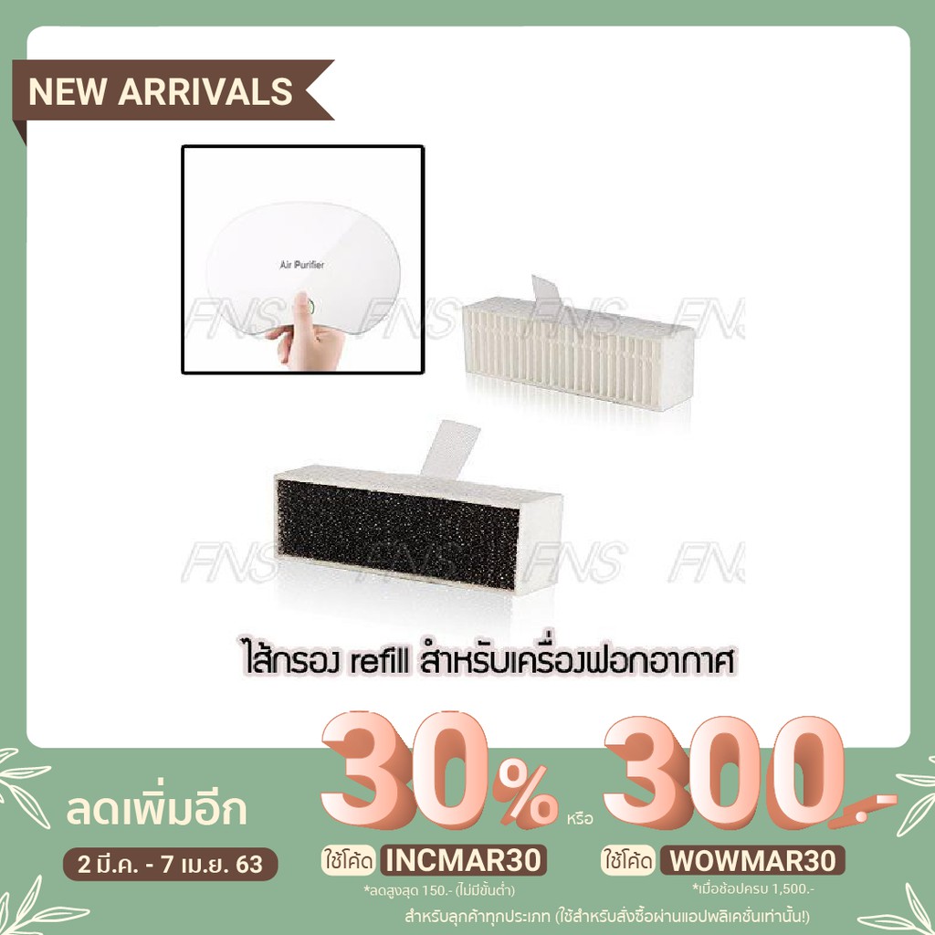 แผ่นกรองอากาศรีฟิล ไส้กรองอากาศรีฟิล สำหรับเครื่องฟอกอากาศ