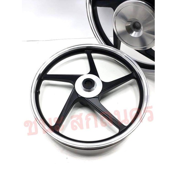 PROBIKER ล้อแม็ก หน้า1.40-หลัง1.60 ขอบ14สีดำปัดเงิน คลิก Click คลิก ...