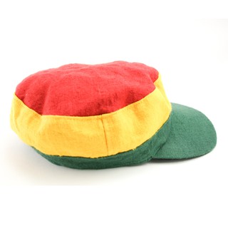 สินค้าราสต้า Cap Green Yellow Red Leaf﻿ หมวกแก็ปราสต้า﻿ใยธรรมชาติ