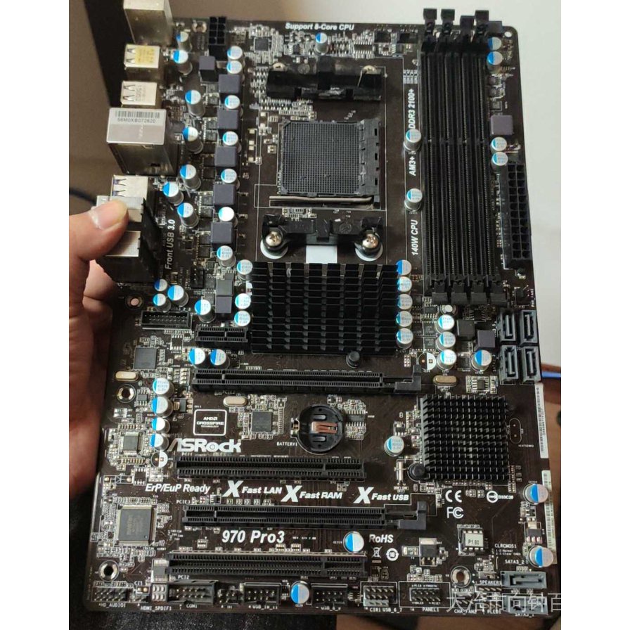ซ็อกเก็ตเมนบอร์ด AMD 970 AM3 AM3 DDR3 SATA3 USB3.0 สําหรับ ASRock 970 ...