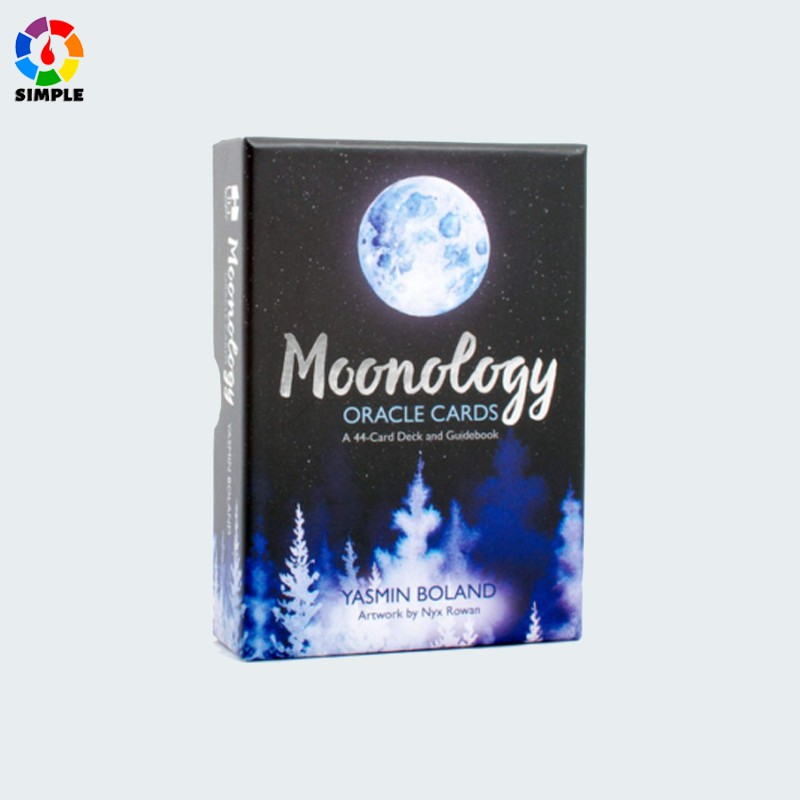 Moonology Oracle Tarot 44 Cards เกมการ์ดภาษาอังกฤษสําหรับครอบครัว