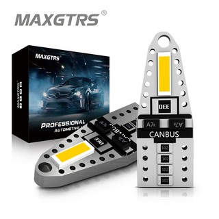 Maxgtrs ชิปหลอดไฟ LED 6000k T10 7020 W5W 168 194 12V สําหรับติดป้ายทะเบียนรถยนต์ 2x 5x 10x