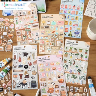 สติกเกอร์ Life Poem สําหรับตกแต่งสมุดภาพ 1 ชิ้น