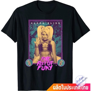 เสื้อยืดผ้าฝ้ายพิมพ์ลายแฟชั่น มวยปล้ำอาชีพ มวย มวยปล้ำลีก อเมริกา WWE Alexa Bliss - Marbleized Poster T-Shirt คอกลม แฟชั