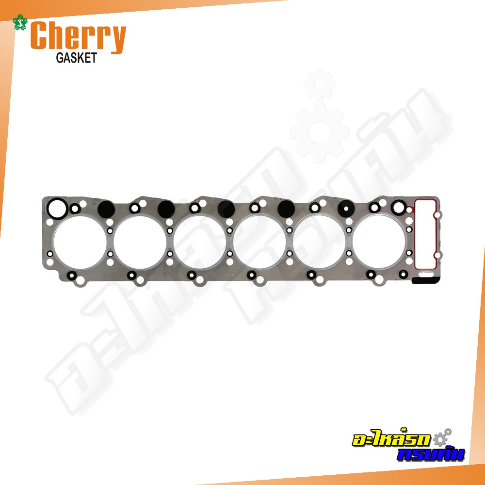 CHERRY ปะเก็นฝาเหล็ก ISUZU FVM32 '01 230hp เครื่อง 6HE1-TC (S1502SS)