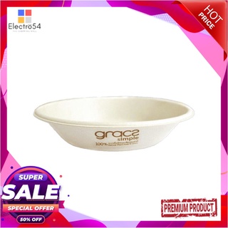 เกรซ ซิมเปิล ชามกระดาษ รุ่น L006 ขนาด 680 มล. x 50 ใบGracz Simple Biodegradable Bowl 680 ml x 50 pcs