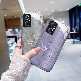 เคส OPPO Reno 8T 8Z 7Z 5G เคส OPPO Reno7 Reno8 Pro Reno 5 6 6Z 5G เคส OPPO A57 A77S A77 5G เคส กรณีหรูหรา Liquid Glass กันกระแทกและ Drop-Proof เคสโทรศัพท์